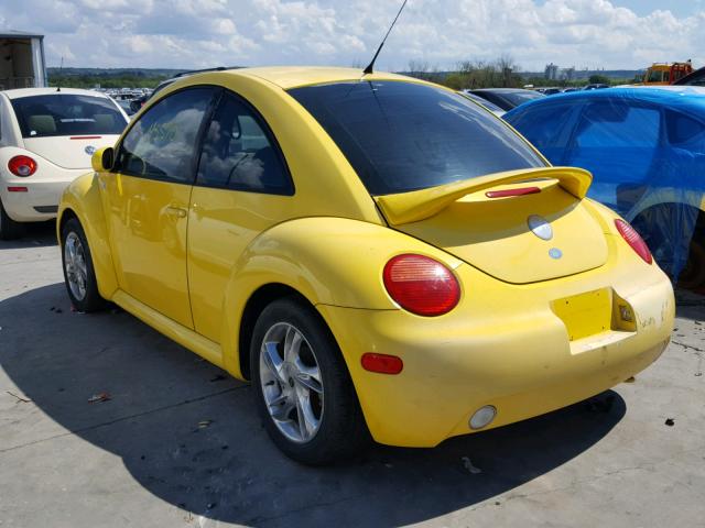 3VWBB21C62M446836 - 2002 VOLKSWAGEN NEW BEETLE 黄色 照片 3