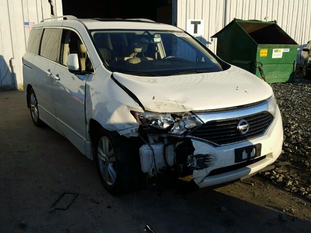 JN8AE2KP5C9045242 - 2012 NISSAN QUEST S WHITE photo 1