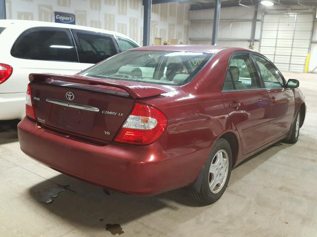 4T1BF32K03U040580 - 2003 TOYOTA CAMRY LE 栗色 照片 4