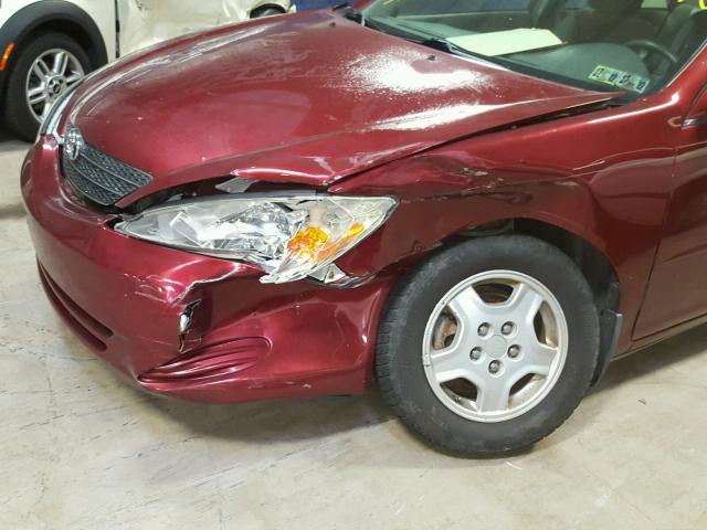 4T1BF32K03U040580 - 2003 TOYOTA CAMRY LE 栗色 照片 9