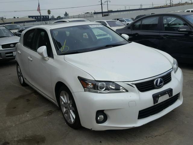 JTHKD5BH0C2056458 - 2012 LEXUS CT 200 WHITE photo 1