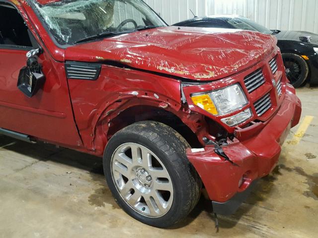 1D4PT4GK4BW576259 - 2011 DODGE NITRO HEAT RED photo 10