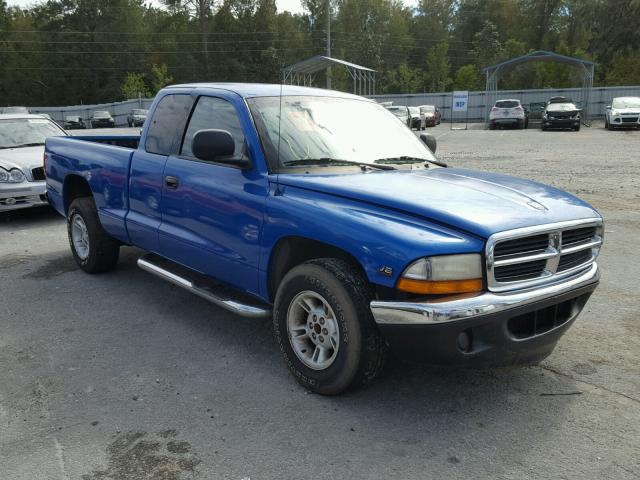 1B7GL22X4XS303308 - 1999 DODGE DAKOTA BLUE photo 1