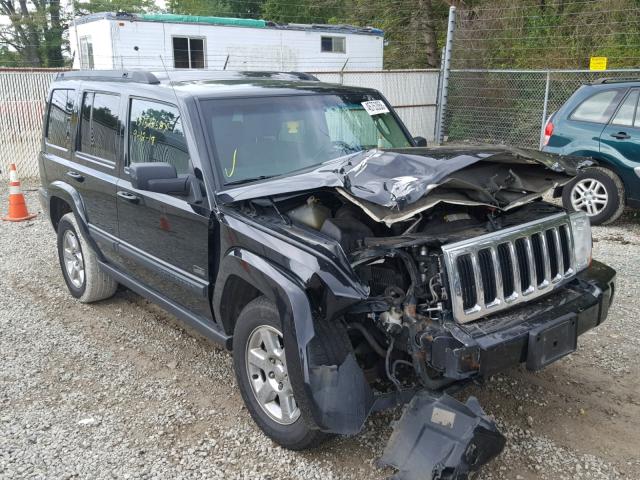 1J8HG48PX7C686363 - 2007 JEEP COMMANDER BLACK photo 1
