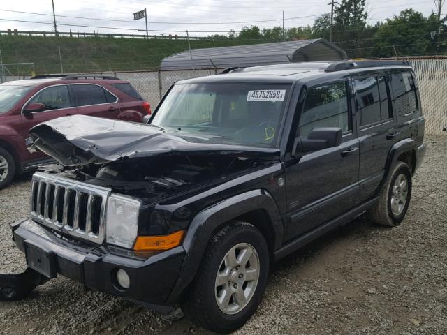 1J8HG48PX7C686363 - 2007 JEEP COMMANDER BLACK photo 2