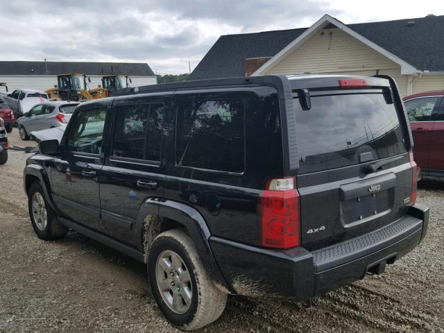 1J8HG48PX7C686363 - 2007 JEEP COMMANDER BLACK photo 3