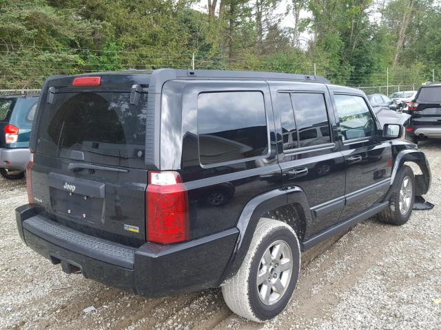 1J8HG48PX7C686363 - 2007 JEEP COMMANDER BLACK photo 4