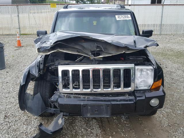 1J8HG48PX7C686363 - 2007 JEEP COMMANDER BLACK photo 9