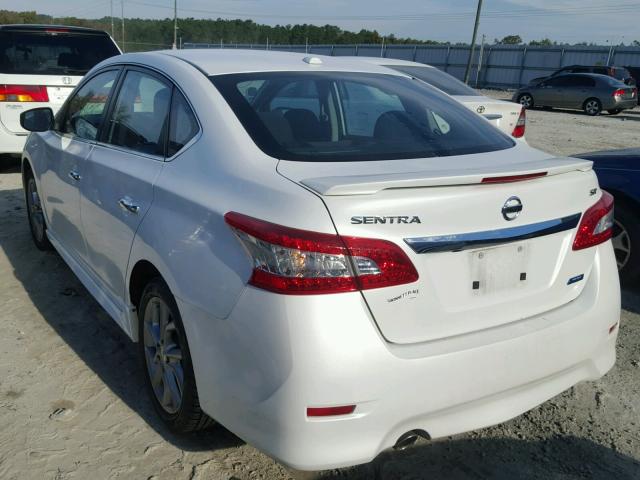 3N1AB7AP1DL706554 - 2013 NISSAN SENTRA S WHITE photo 3