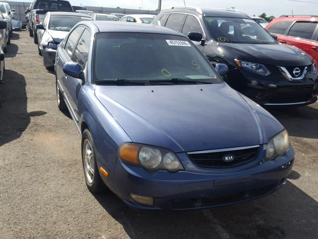 KNAFB161125091132 - 2002 KIA SPECTRA GS BLUE photo 1