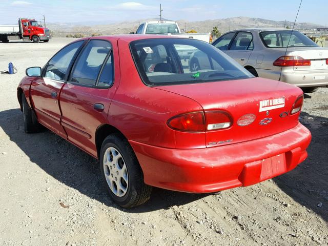 1G1JC5244X7280881 - 1999 CHEVROLET CAVALIER RED photo 3