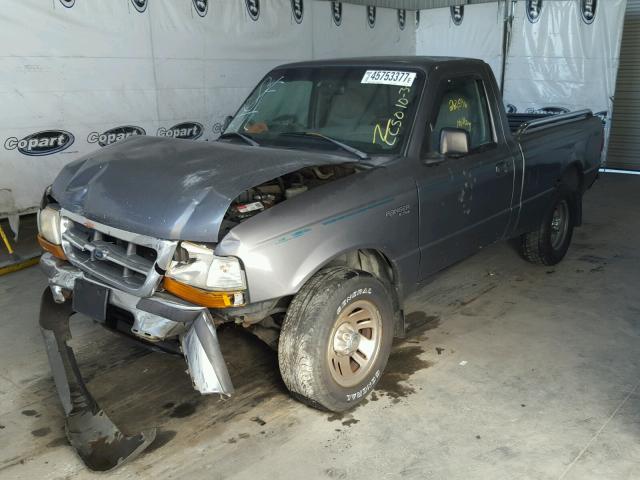 1FTYR10U6WUC98279 - 1998 FORD RANGER GRAY photo 2