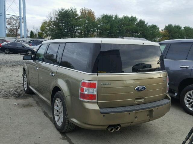 2FMGK5CCXCBD09680 - 2012 FORD FLEX SEL GREEN photo 3