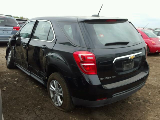 2GNFLEEK7H6300511 - 2017 CHEVROLET EQUINOX LS BLACK photo 3