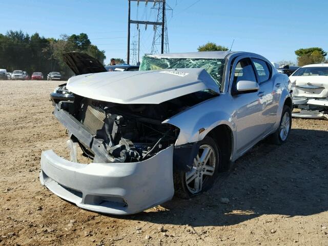 1B3BD1FB8BN520837 - 2011 DODGE AVENGER MA SILVER photo 2