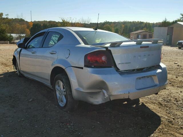 1B3BD1FB8BN520837 - 2011 DODGE AVENGER MA SILVER photo 3