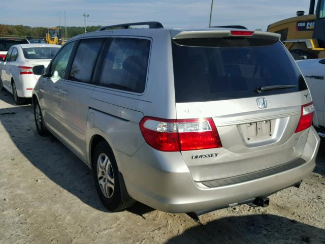 5FNRL38616B460447 - 2006 HONDA ODYSSEY EX SILVER photo 3