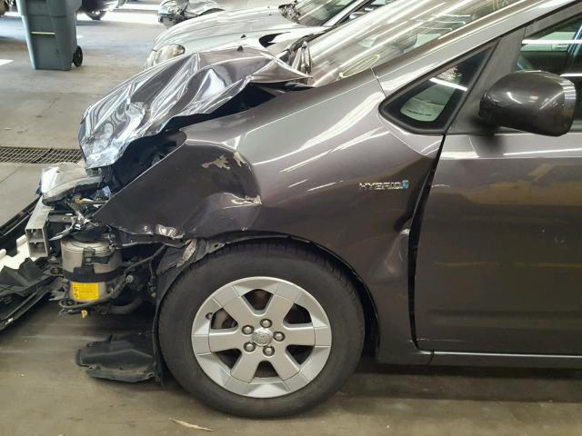 JTDKB20U393489748 - 2009 TOYOTA PRIUS Сұр фото 9