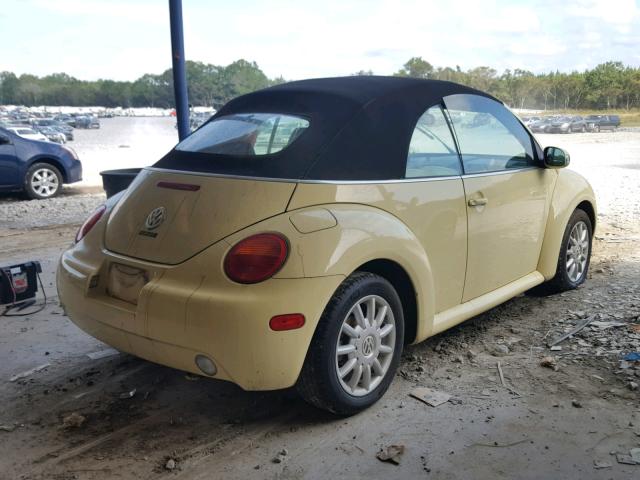3VWCM31Y95M304839 - 2005 VOLKSWAGEN NEW BEETLE 黄色 照片 3