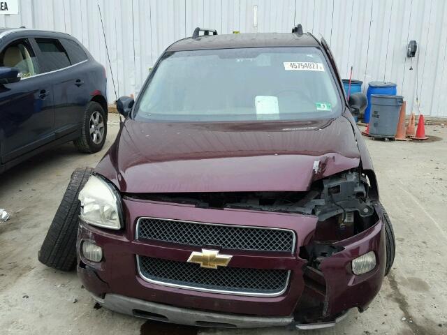 1GNDV33178D180324 - 2008 CHEVROLET UPLANDER L BURGUNDY photo 9