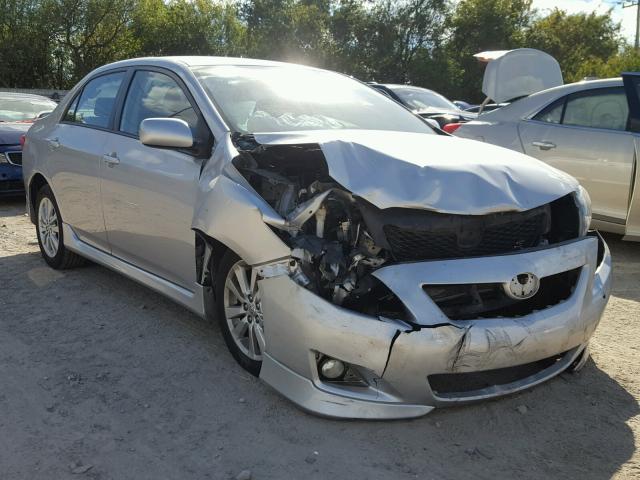 1NXBU4EE7AZ280465 - 2010 TOYOTA COROLLA BA SILVER photo 1