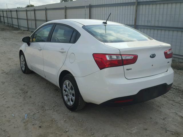 KNADM4A36F6521264 - 2015 KIA RIO LX WHITE photo 3