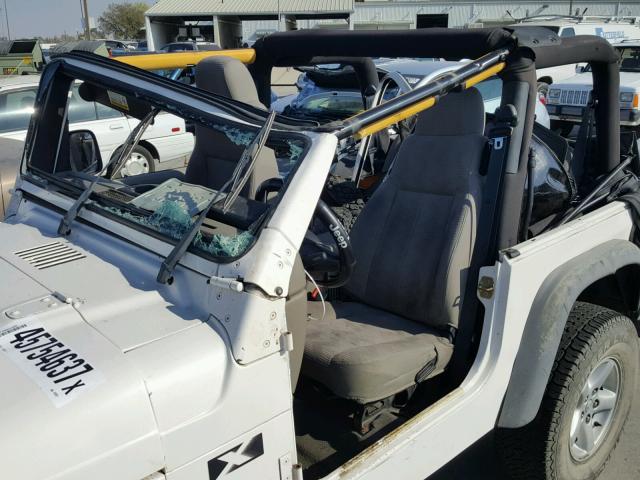 1J4FA39S83P347921 - 2003 JEEP WRANGLER C WHITE photo 9