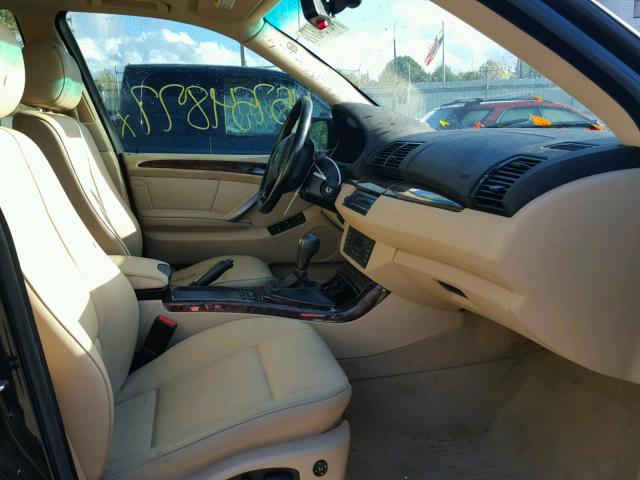 5UXFA13546LY39305 - 2006 BMW X5 3.0I BLACK photo 5