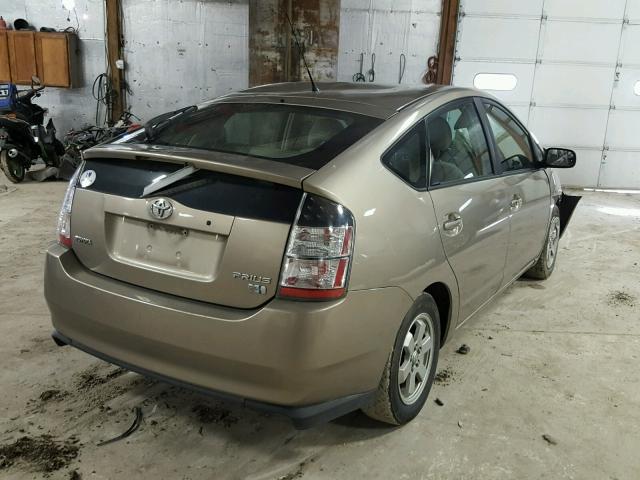 JTDKB20U940114702 - 2004 TOYOTA PRIUS TAN photo 4