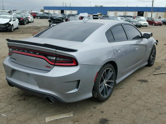 2C3CDXGJ5GH327089 - 2016 DODGE CHARGER R/ SILVER photo 4