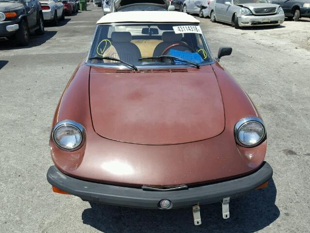 115410005165 - 1978 ALFA ROMEO SPYDER BROWN photo 9