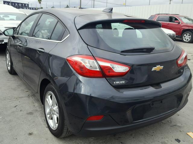 3G1BE6SM1HS531041 - 2017 CHEVROLET CRUZE LT GRAY photo 3