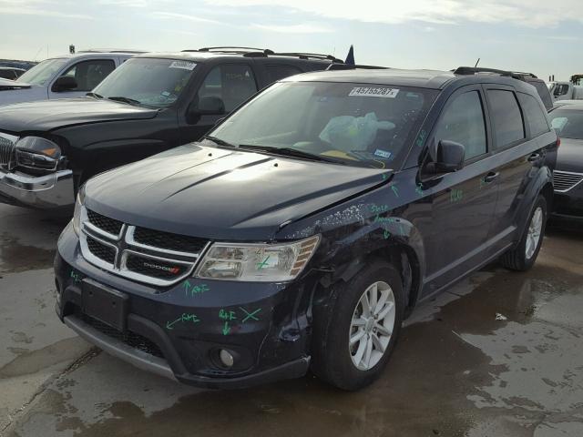 3C4PDCBG2DT736302 - 2013 DODGE JOURNEY BLUE photo 2