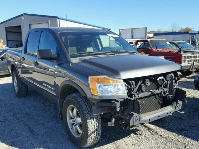 1N6BA0EC8CN309194 - 2012 NISSAN TITAN S GRAY photo 1