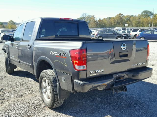 1N6BA0EC8CN309194 - 2012 NISSAN TITAN S GRAY photo 3