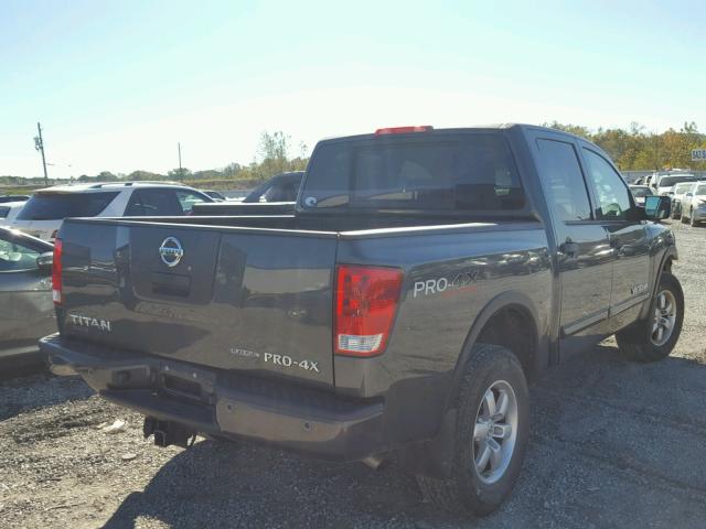 1N6BA0EC8CN309194 - 2012 NISSAN TITAN S GRAY photo 4