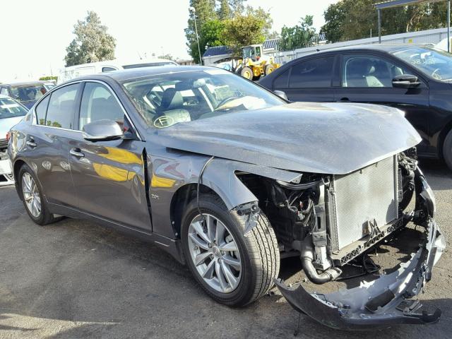 JN1CV7AP6GM203046 - 2016 INFINITI Q50 BASE Grafito foto 1