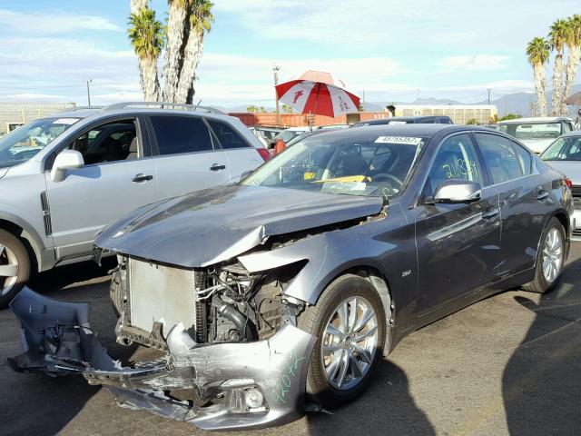 JN1CV7AP6GM203046 - 2016 INFINITI Q50 BASE Grafito foto 2