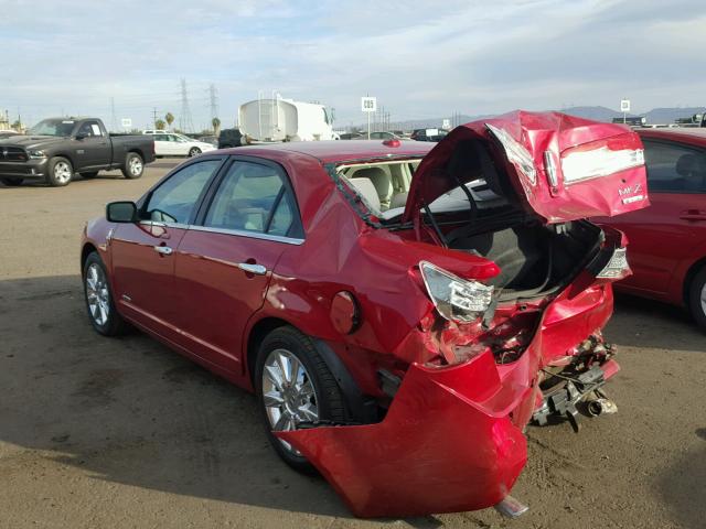 3LNDL2L35CR819161 - 2012 LINCOLN MKZ HYBRID RED photo 3