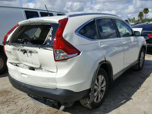 5J6RM3H78CL034117 - 2012 HONDA CR-V WHITE photo 4