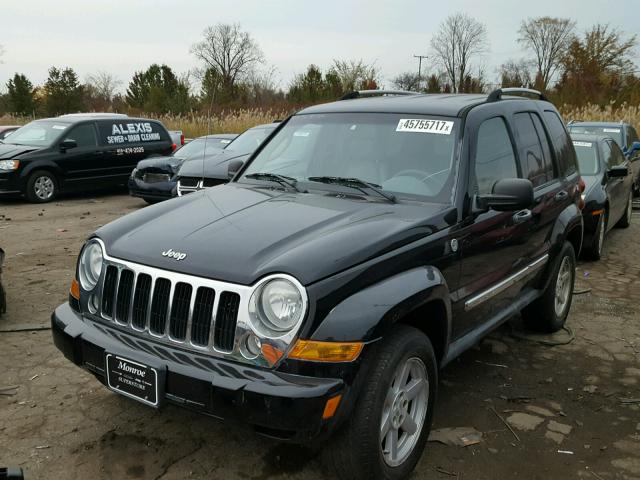 1J4GL58K77W671076 - 2007 JEEP LIBERTY LI BLACK photo 2