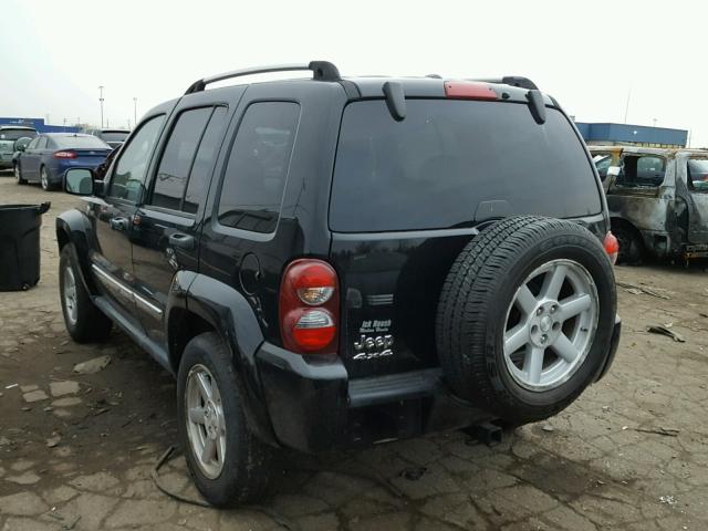 1J4GL58K77W671076 - 2007 JEEP LIBERTY LI BLACK photo 3