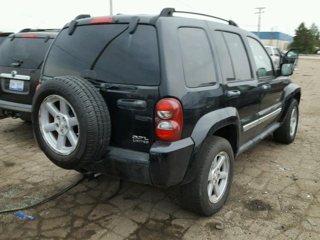 1J4GL58K77W671076 - 2007 JEEP LIBERTY LI BLACK photo 4