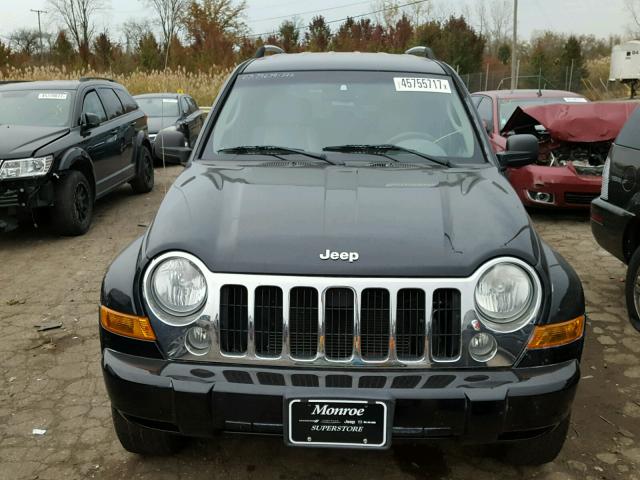 1J4GL58K77W671076 - 2007 JEEP LIBERTY LI BLACK photo 9