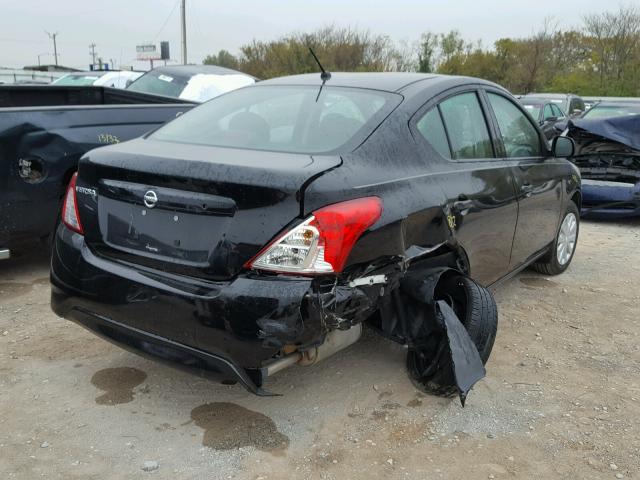 3N1CN7AP6FL943608 - 2015 NISSAN VERSA S BLACK photo 4