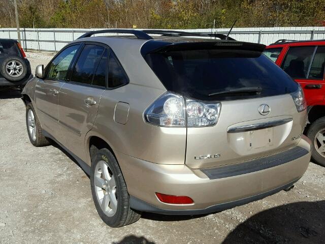 2T2HA31U94C011881 - 2004 LEXUS RX 330 GOLD photo 3