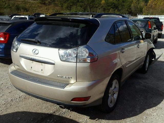 2T2HA31U94C011881 - 2004 LEXUS RX 330 GOLD photo 4