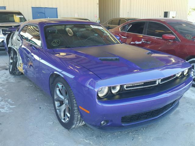 2C3CDZBT4GH172541 - 2016 DODGE CHALLENGER PURPLE photo 1