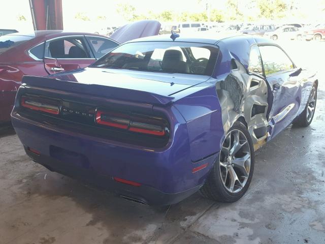 2C3CDZBT4GH172541 - 2016 DODGE CHALLENGER PURPLE photo 4