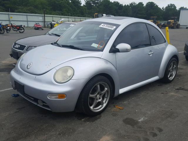 3VWDD21C23M439564 - 2003 VOLKSWAGEN NEW BEETLE ვერცხლისფერი ფოტო 2